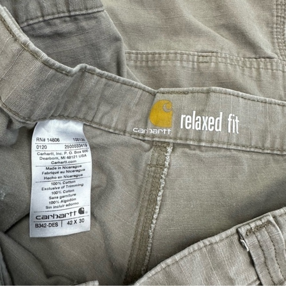 Carhartt relaxed fit sz 42 x 30 carpenter pants A8 - Picture 6 of 7